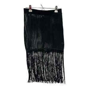 Bear Dance Fringed Crochet Skirt Size L  for Beachwear‎ Clubwear Romance Costume